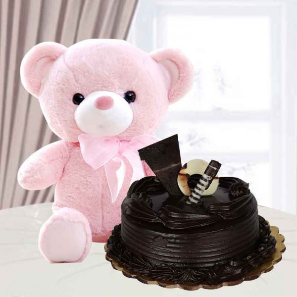 Cute soft toy and cake hampers