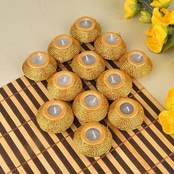 Diyas and candles