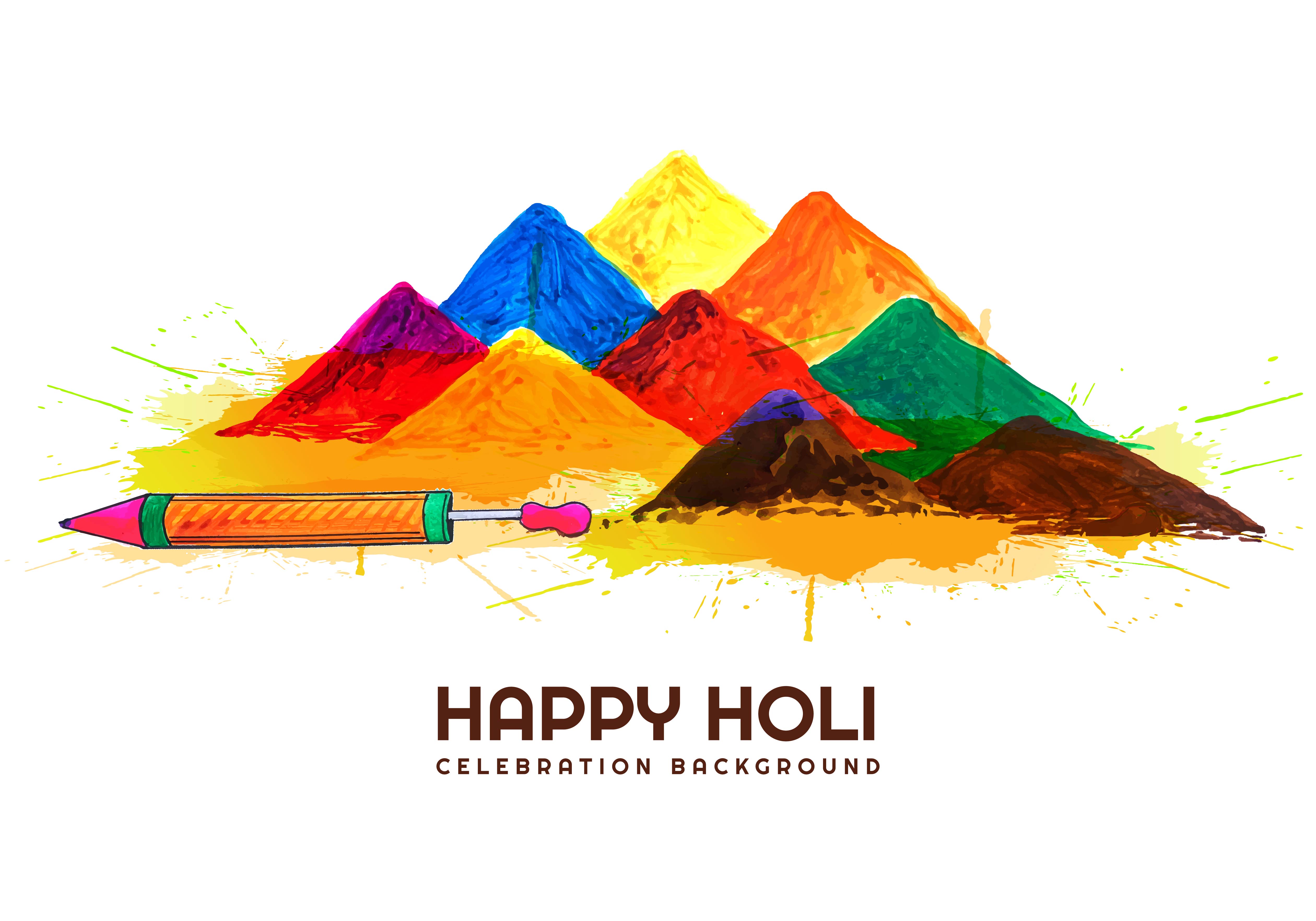 Indian festival Holi celebrations card background