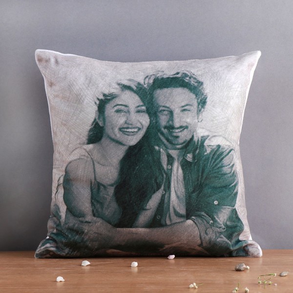 Valentine Personalised Cushions  Personalised Pillows for Valentine's Day  Online to India - MyFlowerTree