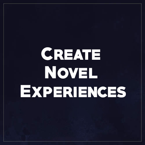 Create Novel Experiences