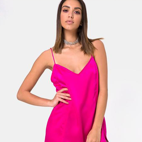 Pink Slip Dress