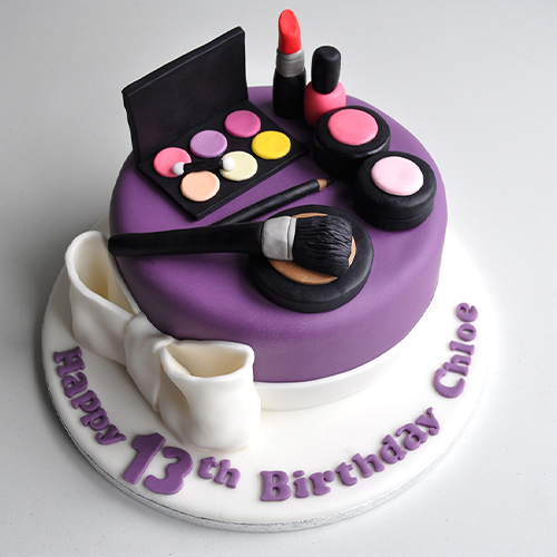 make up bag cake