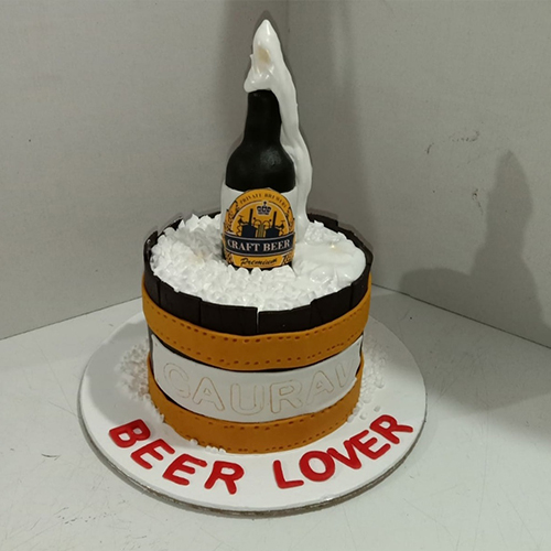 Cheers Beer Theme Cake