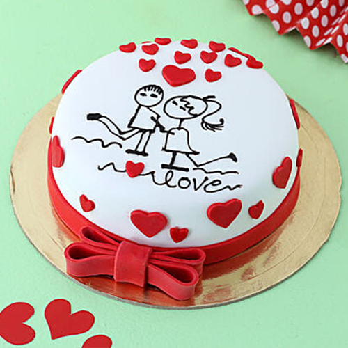 Love Fondant Cake
