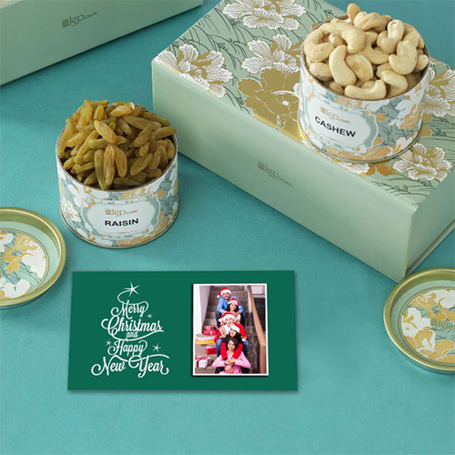Dry Fruits N Greetings in Customized Box