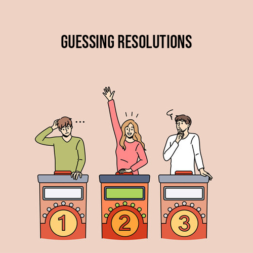 Guessing Resolutions