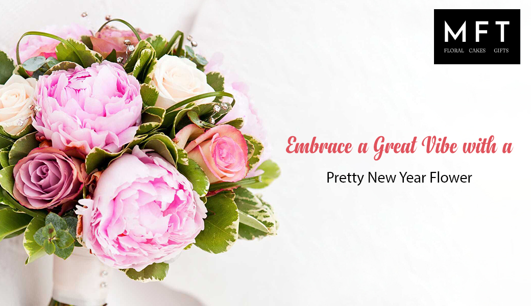 Embrace a great vibe with a pretty New Year Flower