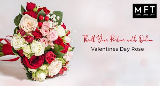 Thrill your partner with online valentine day roses