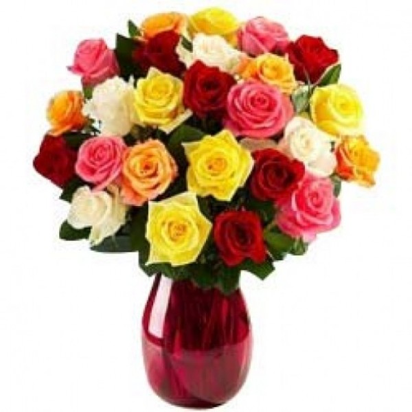 15 Assorted Roses wrapped in special paper