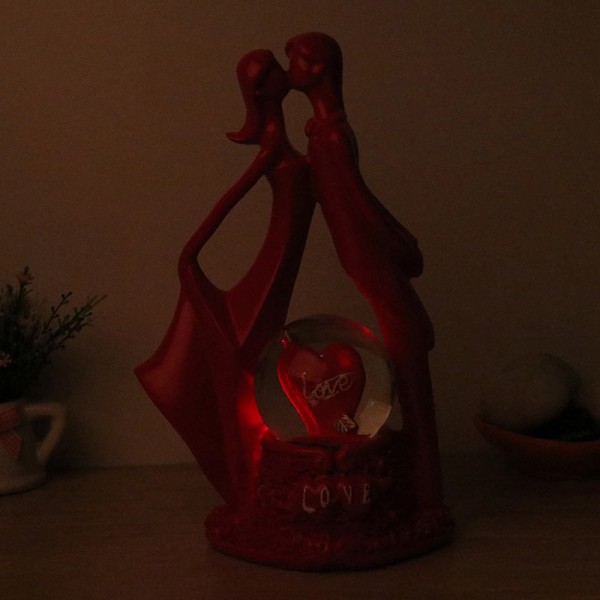 One Red Couple Figurine 