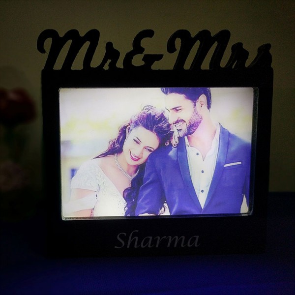 Personalised Love Frame Lamp for Husband Wife