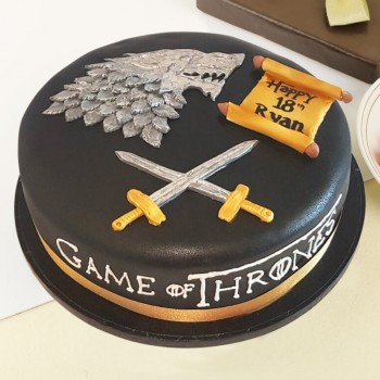 1 Kg Games Of Throne Theme Designer Chocolate Fondant Cake