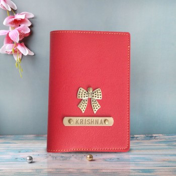 Red Personalised Passport Cover 