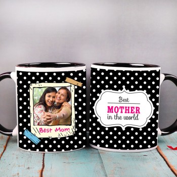 Personalized Polka Dot Mug for Mom