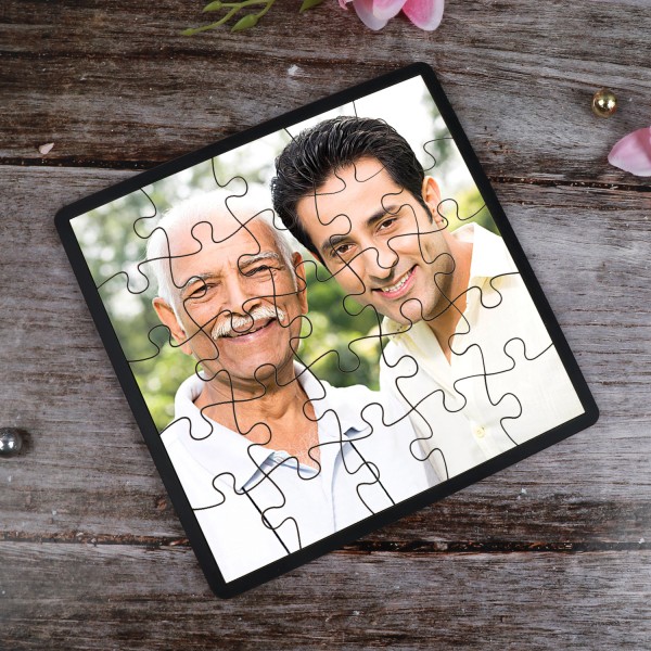 One Personalised Square Puzzle For DAD
