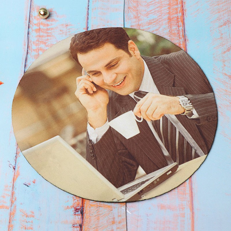 One Personalised Round Mouse Pad For DAD