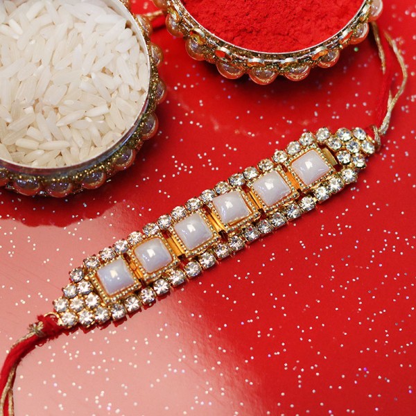 Equisite Pearl Rakhi 