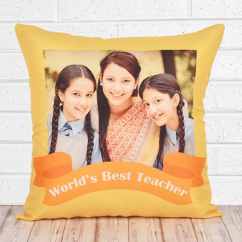 Worlds Best Teacher Personalised Cushion