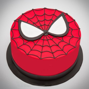 1 Kg Chocolate Fondant Spiderman Face Cake