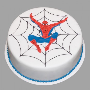  1/2 Kg Chocolate fondant Spiderman Cake