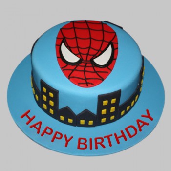 1 Kg Chocolate Fondant Spiderman Cake for Birthday