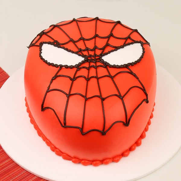 Spiderman Cream Cake Myflowertree