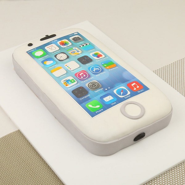 Edible Print Apple iphone 3 5s 5C Pink Gold Blue Icing sheet Wafer Paper  cake | eBay