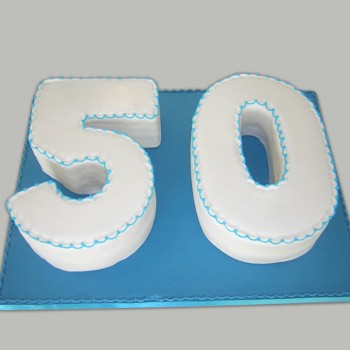 3 Kg 50 Number Theme Vanilla Cream Cake