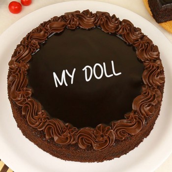 Half Kg Designer Chocolate Cake for Daughter