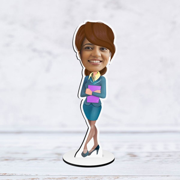 Personalised Working Woman Caricature