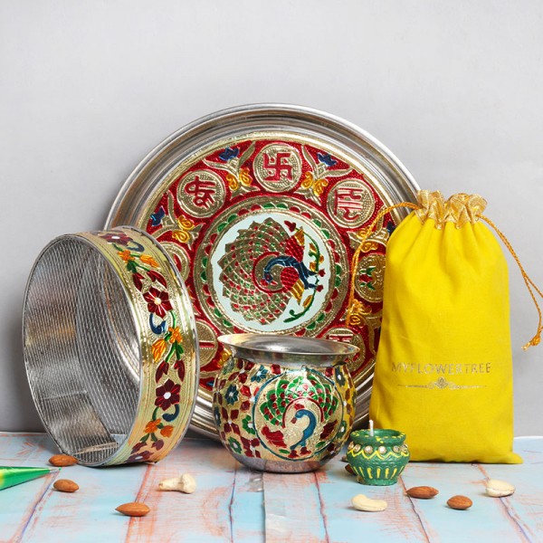 Meenakari Karwa Chauth Combo