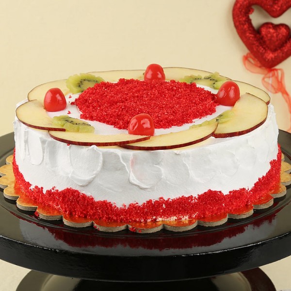 Red Velvet Fruit Punch Cake