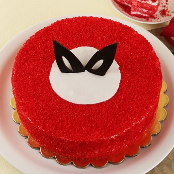 Half Kg Round Red Velvet Cake