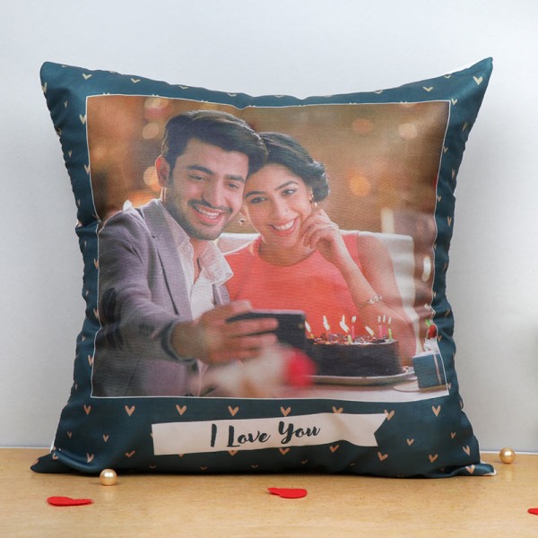 One Personalised Love Theme Cushion