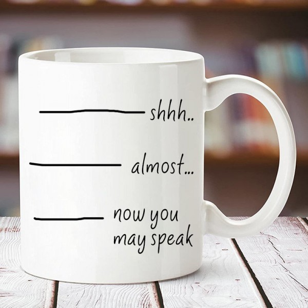 Shhh Coffee Measuring Mug