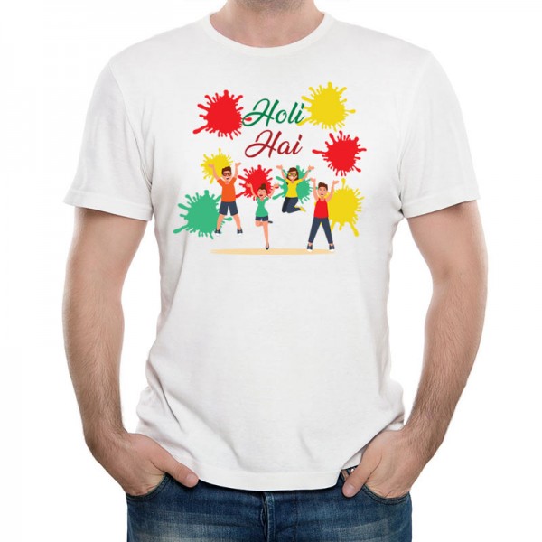 Happy Holi Printed T Shirt