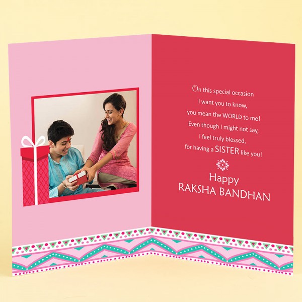 Rakhi Greeting Card for Sister