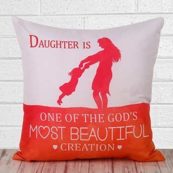 Printed Cushion for Daughters Day