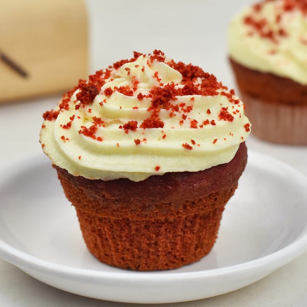 Set of 4 Red Velvet Cupcakes