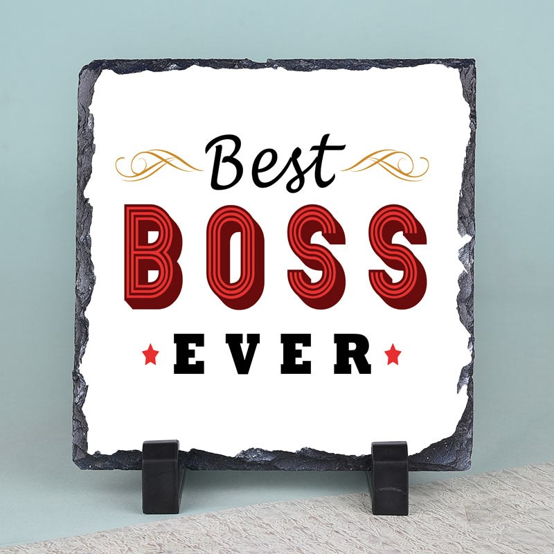 Best Boss Ever Printed Stone