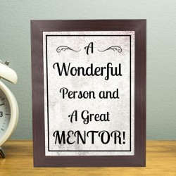 Great Mentor Wooden Frame