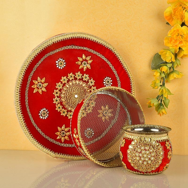 Karwa Chauth Pooja Thali Set