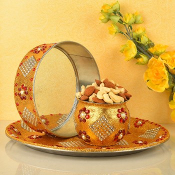 Dry Fruits Karwa Thali