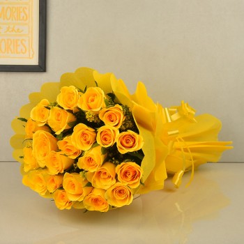 20 Yellow Roses