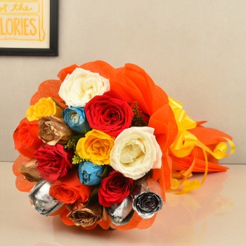 Spray Rainbow Roses