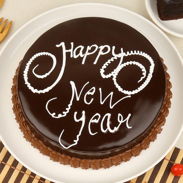 New Year Chocolate Cake