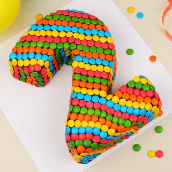 Designer Gems Rainbow Numeric Cake
