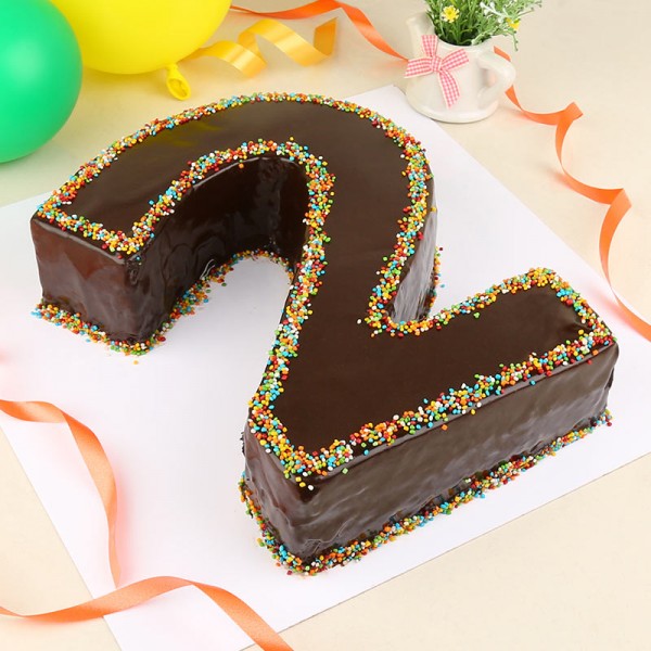  2 Kg Designer Chocolate Number Cake