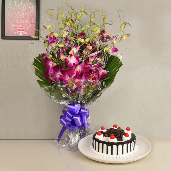 Flowers with Cake